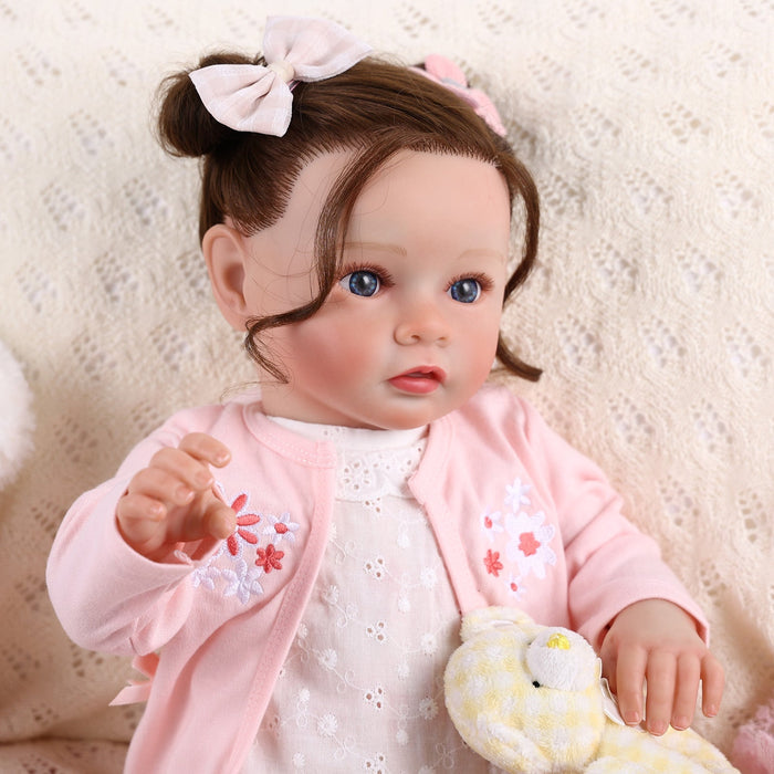 Babeside Daisy 20'' Awake Reborn Baby Doll Girl The Idyllic Princess with Heartbeat Coos and Breath