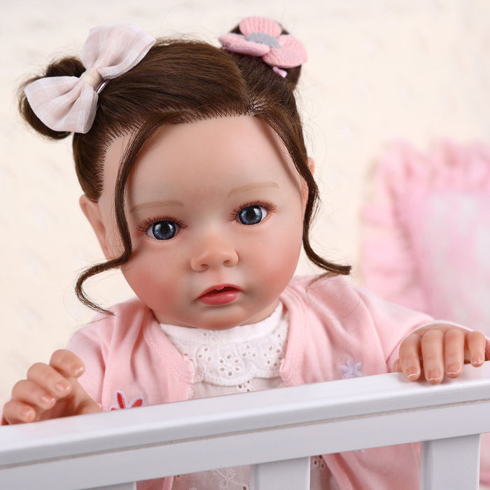 Babeside Daisy 20'' Awake Reborn Baby Doll Girl The Idyllic Princess with Heartbeat Coos and Breath