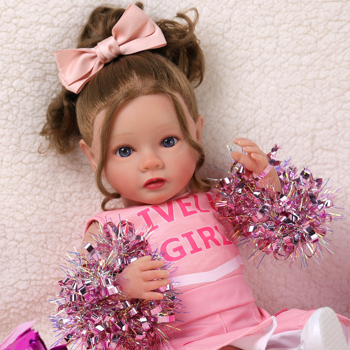 Babeside Daisy 20'' Reborn Baby Doll Energetic Cheerleading Girl Pink