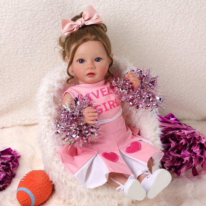 Babeside Daisy 20'' Reborn Baby Doll Energetic Cheerleading Girl Pink