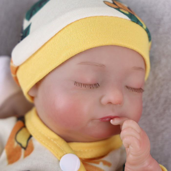 Babeside Karen 12'' Cutest Realistic Reborn Baby Doll Sleeping Boy Yellow