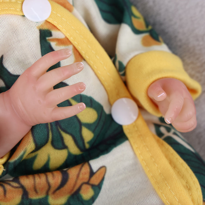 Babeside Karen 12'' Cutest Realistic Reborn Baby Doll Sleeping Boy Yellow