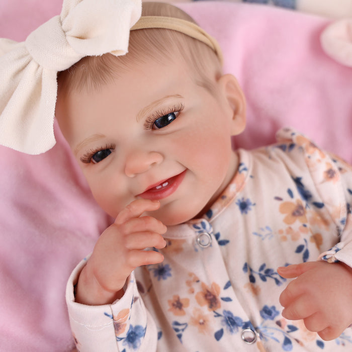 Babeside Leen 20'' Reborn Cutest Infant Baby Girl Doll Floral