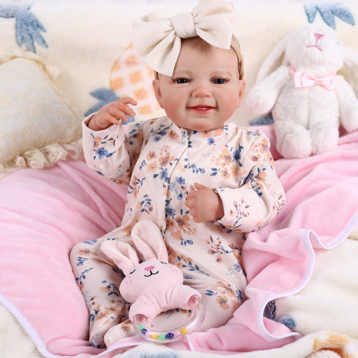 Babeside Leen 20'' Reborn Cutest Infant Baby Girl Doll Floral