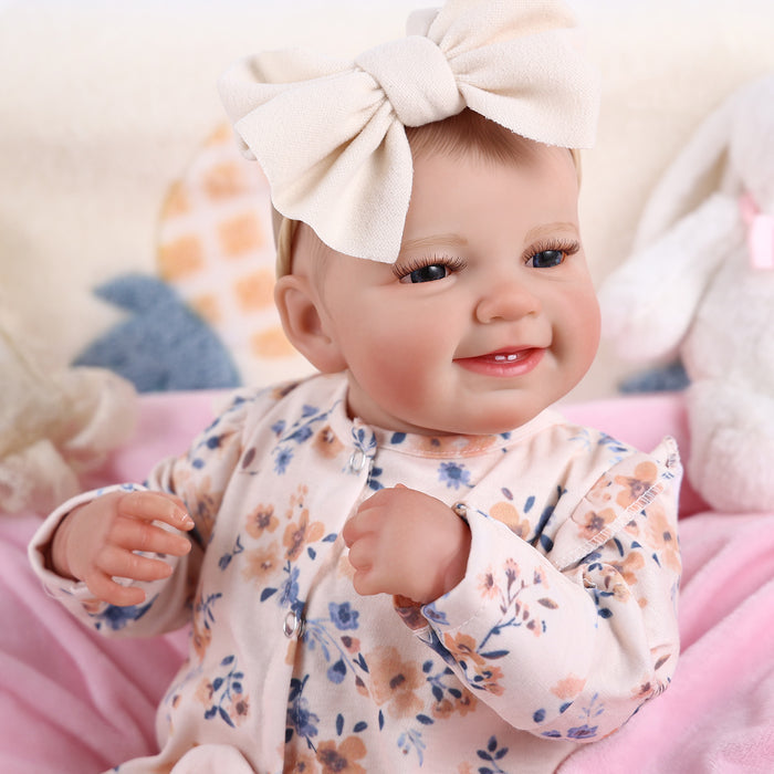 Babeside Leen 20'' Reborn Cutest Infant Baby Girl Doll Floral