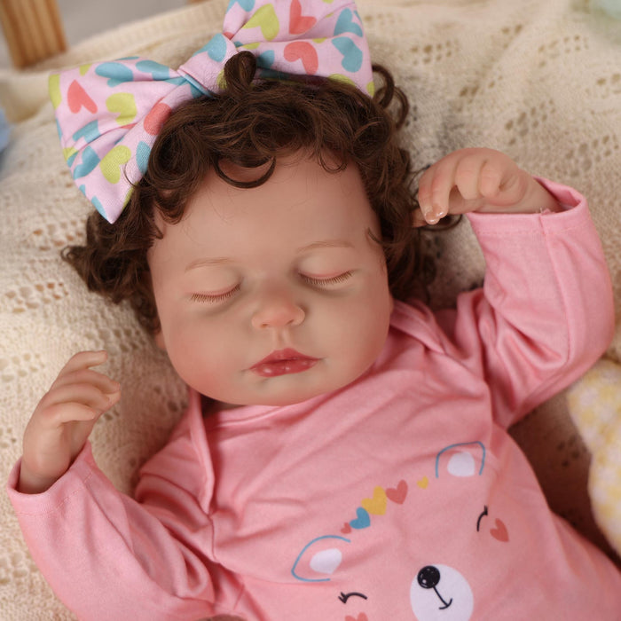 Babeside Lucy Lifelike Reborn Baby Dolls - 20 inch Baby Girl Pink