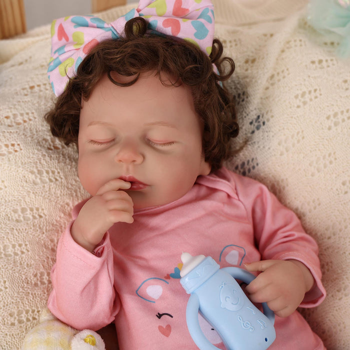 Babeside Lucy Lifelike Reborn Baby Dolls - 20 inch Baby Girl Pink