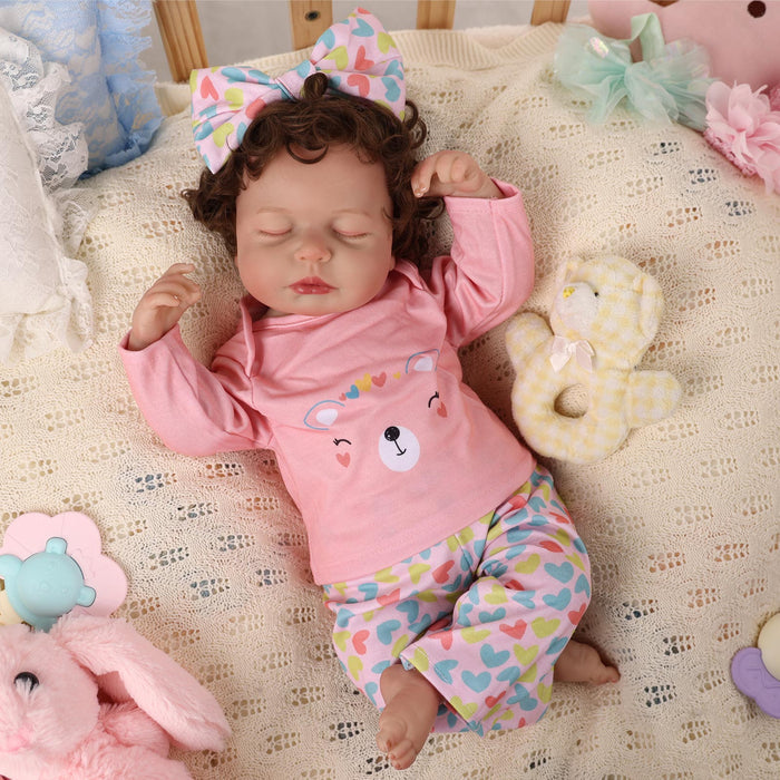 Babeside Lucy Lifelike Reborn Baby Dolls - 20 inch Baby Girl Pink