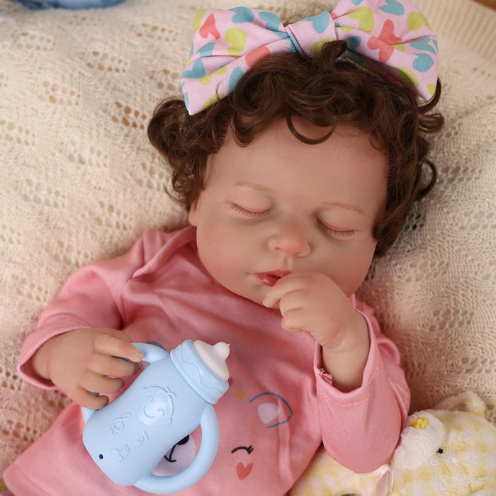Babeside Lucy Lifelike Reborn Baby Dolls - 20 inch Baby Girl Pink