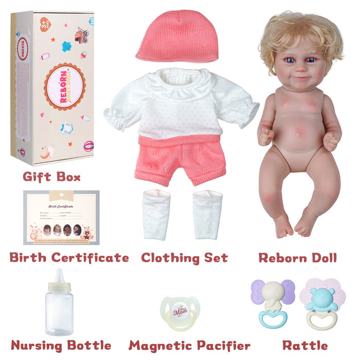Babeside Maddy 12'' Realistic Blonde Reborn Baby Doll Infant Girl