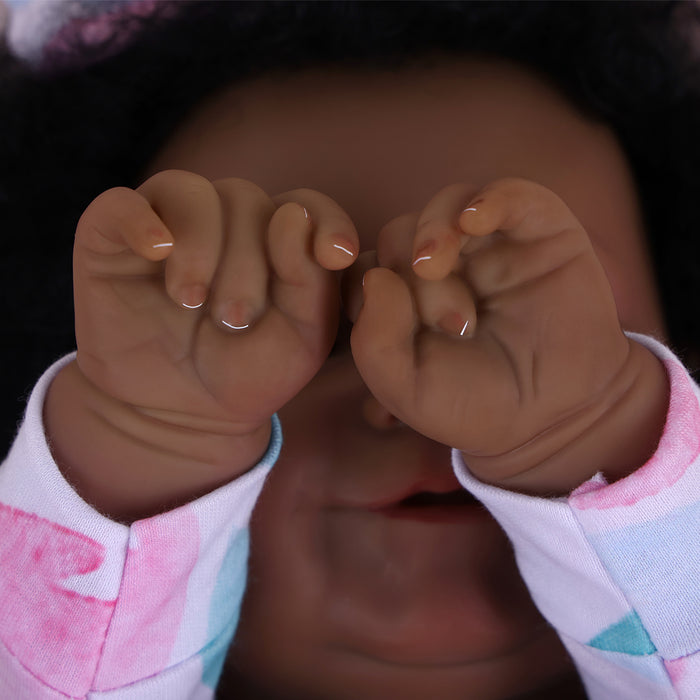 Babeside Maddy 20 Inch Lifelike Reborn Baby Dolls American African Girl