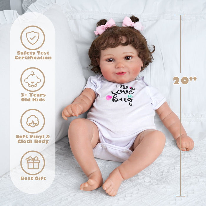 Babeside Maddy 20 Inch Lifelike Reborn Baby Dolls Girl Love