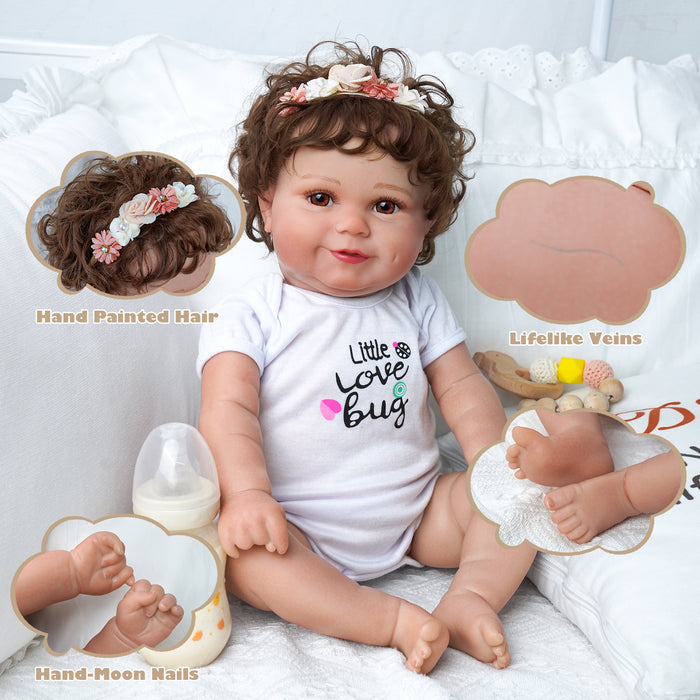 Babeside Maddy 20 Inch Lifelike Reborn Baby Dolls Girl Love