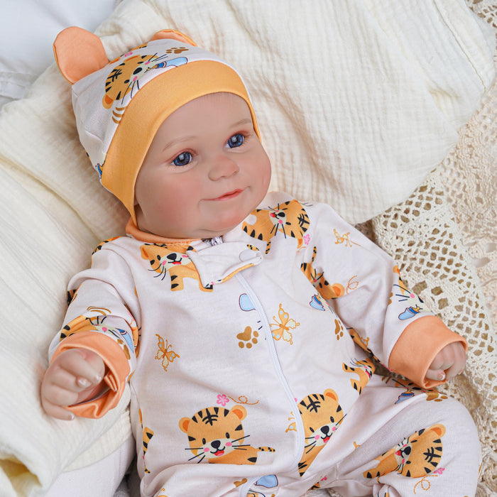 Babeside Maddy 20" Reborn Baby Doll Girl Awake Infant Lovely Tiger