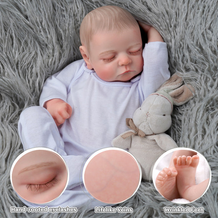 Babeside Noah 20" Realistic Reborn Baby Dolls Infant Girl Adorable Asleep Angel