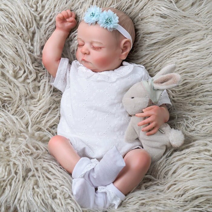Babeside Noah 20" Realistic Reborn Baby Dolls Infant Girl Sleeping Flower Angel