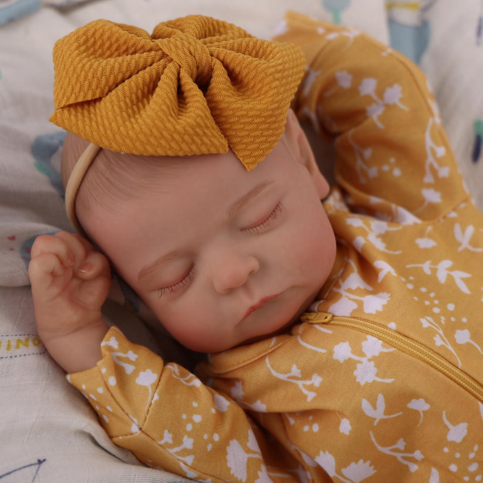 Babeside Noah Realistic 20" Infant Truly Reborn Baby Doll Boy Yellow Crawl Clothes
