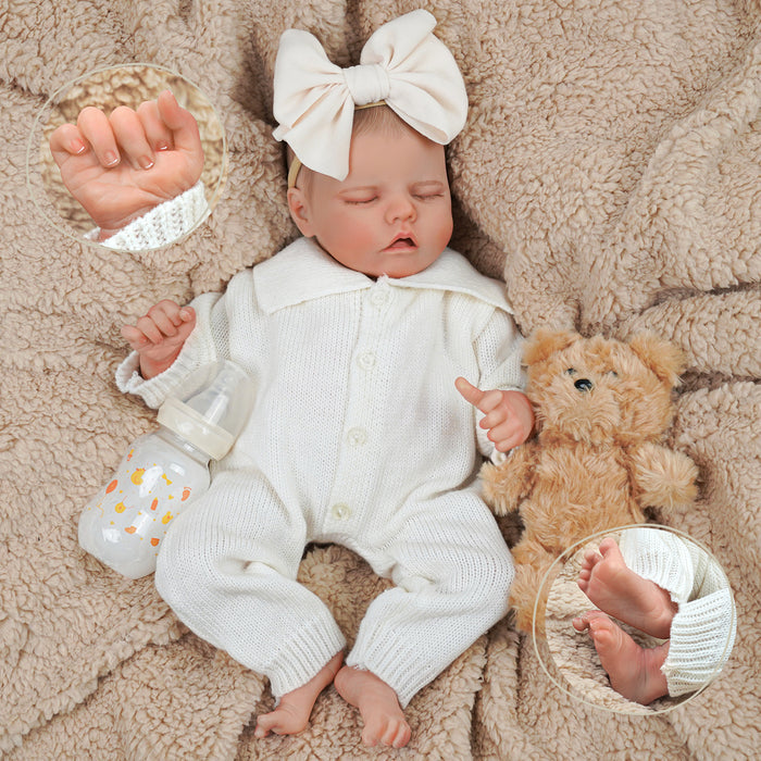 Babeside Realistic 17" Newborn Truly Reborn Baby Doll Girl Twinnie