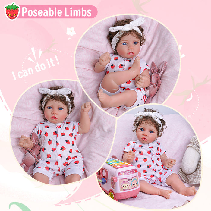 Babeside Saria 20" Reborn Baby Doll Girl Lovely Strawberry Sweetheart