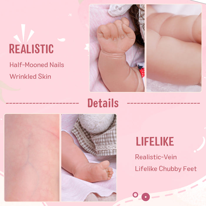 Babeside Saria 20" Reborn Baby Doll Girl Lovely Strawberry Sweetheart