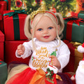 Babeside Stella & Doreen 20'' Realistic Reborn Baby Christmas Girl Doll Blue Eyes Twins
