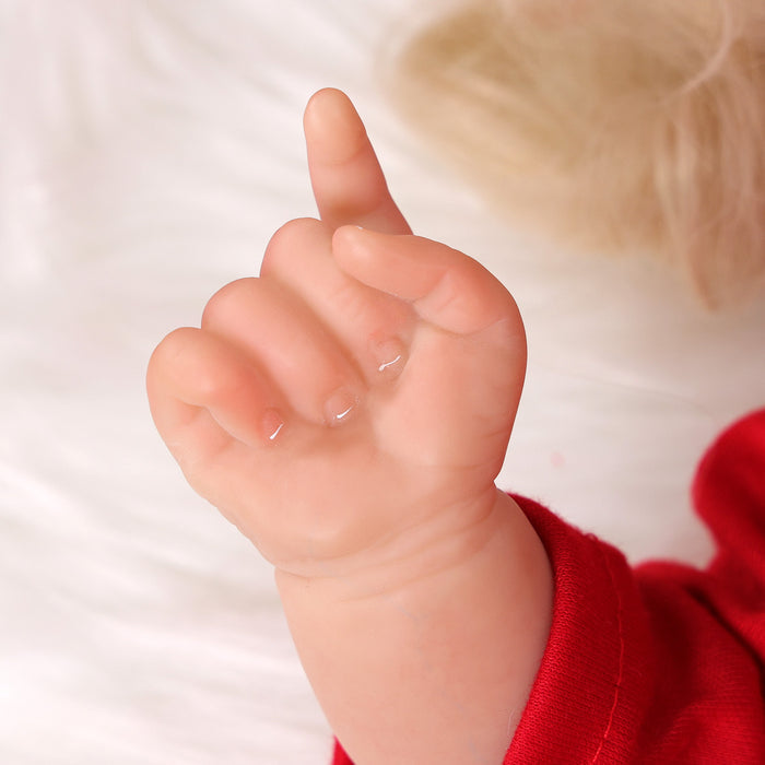 Babeside Stella & Doreen 20'' Realistic Reborn Baby Christmas Girl Doll Blue Eyes Twins