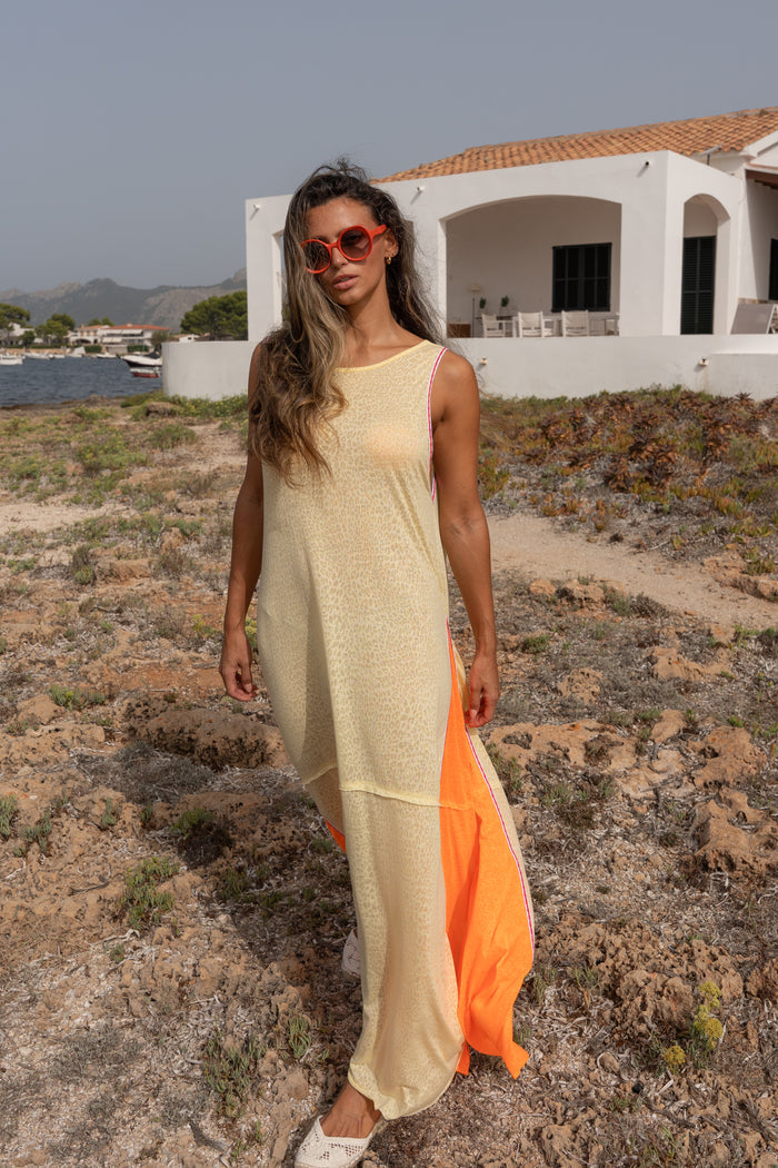 Back Cowl Neck Maxi Dress