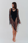 Beaded Crochet Poncho