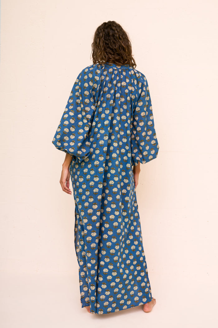 Block Print Boho Maxi Dress