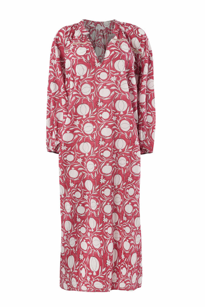 Block Print Boho Maxi Dress