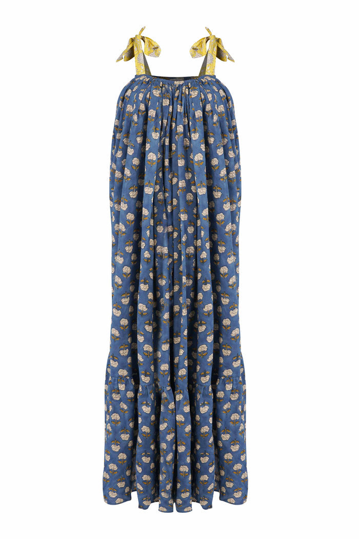 Block Print Low Back Dress