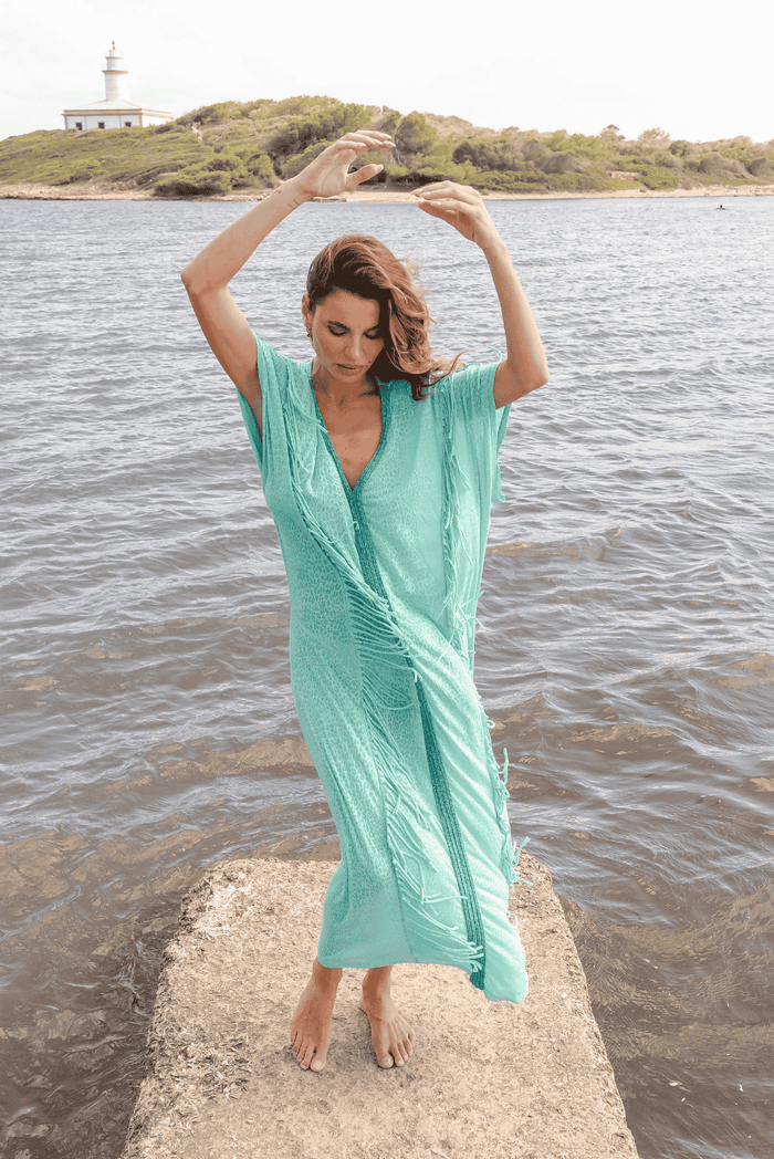 Braided Fringe Abaya