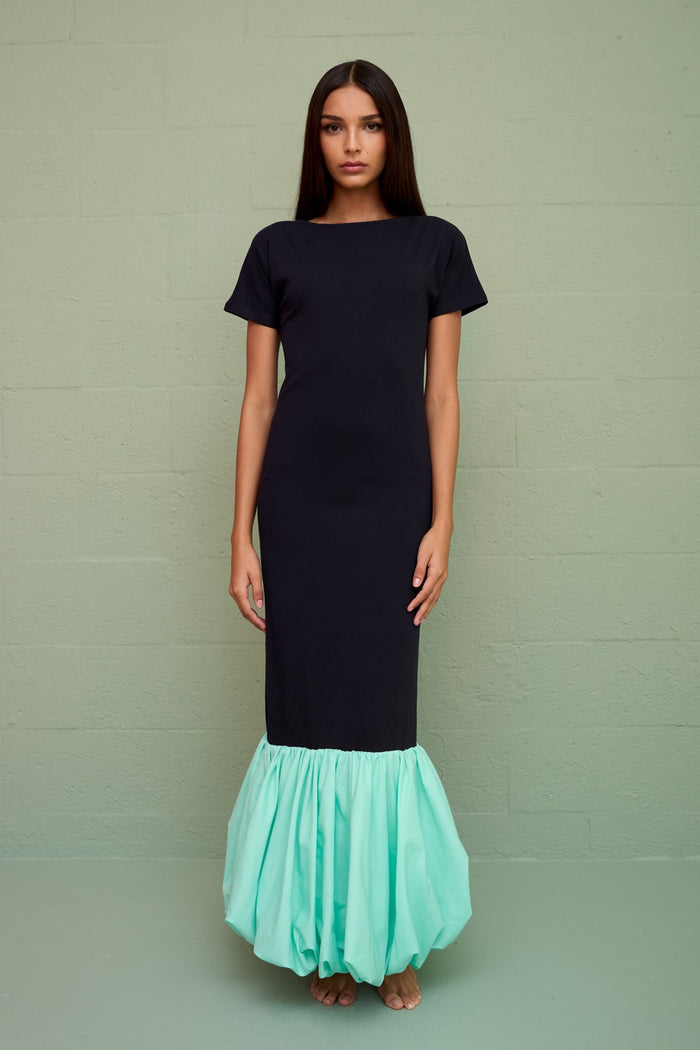 Bubble Hem T-shirt Dress