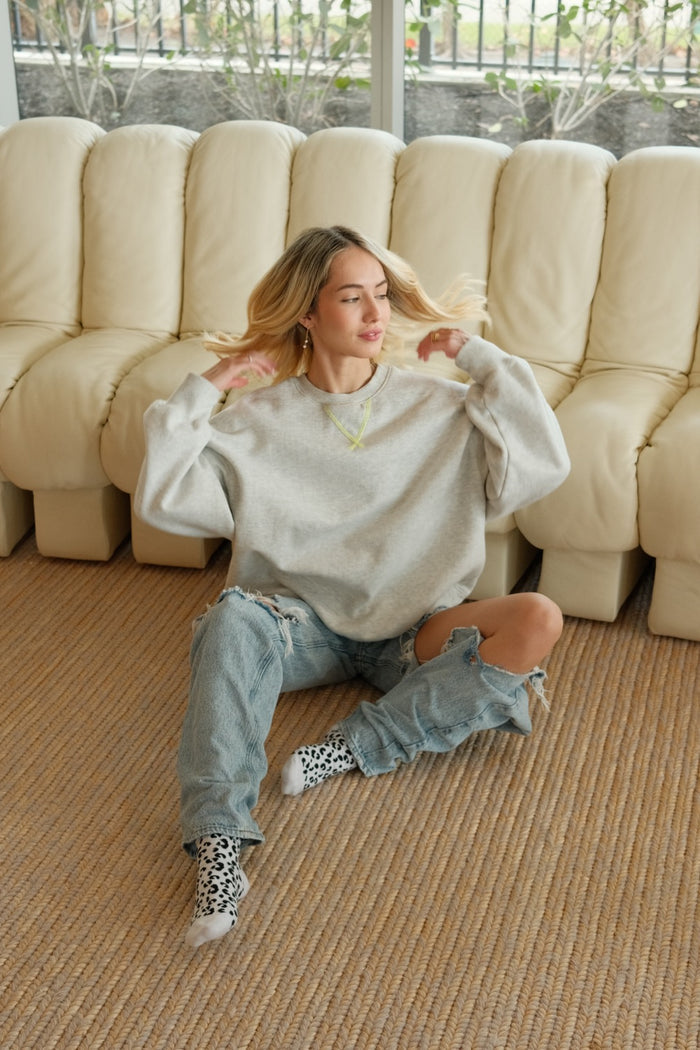 Contrast Stitch Sweater