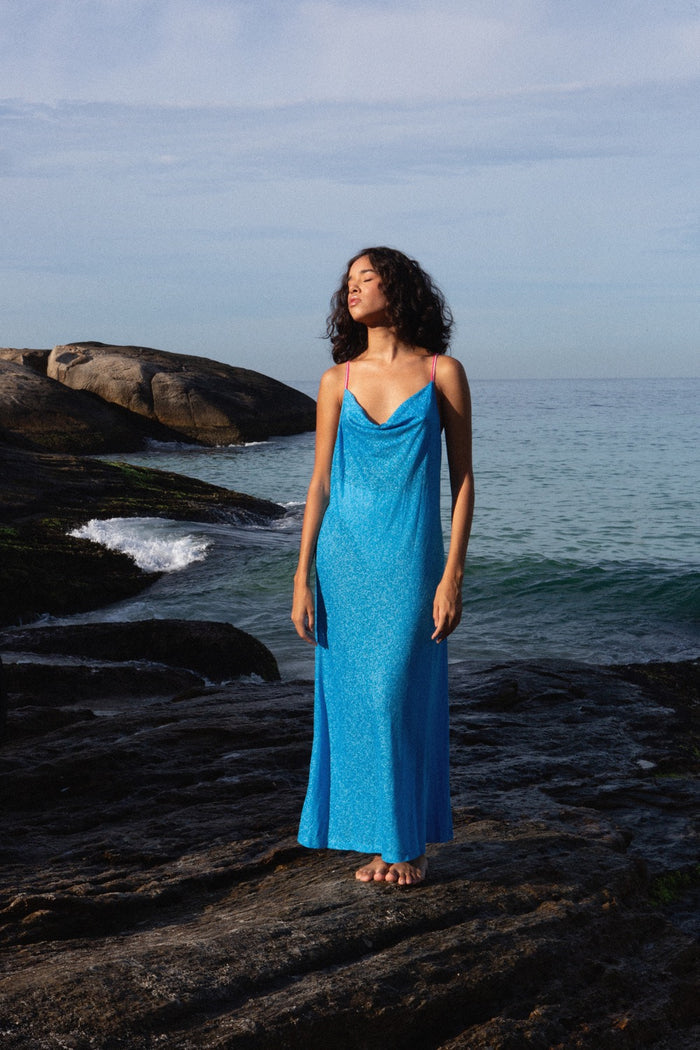 Cowl Neck Slip Dress