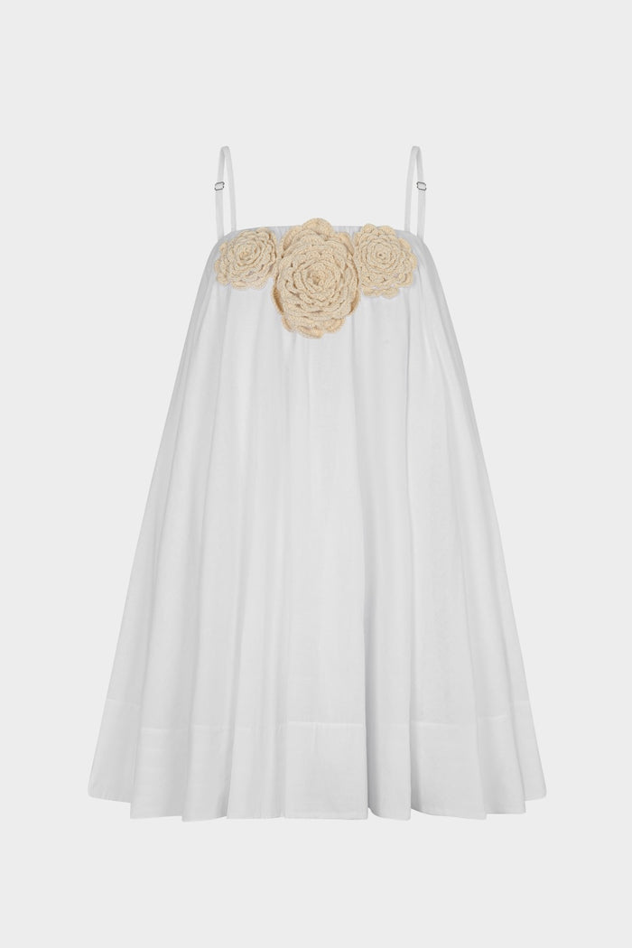 Crochet Flower Tea Dress