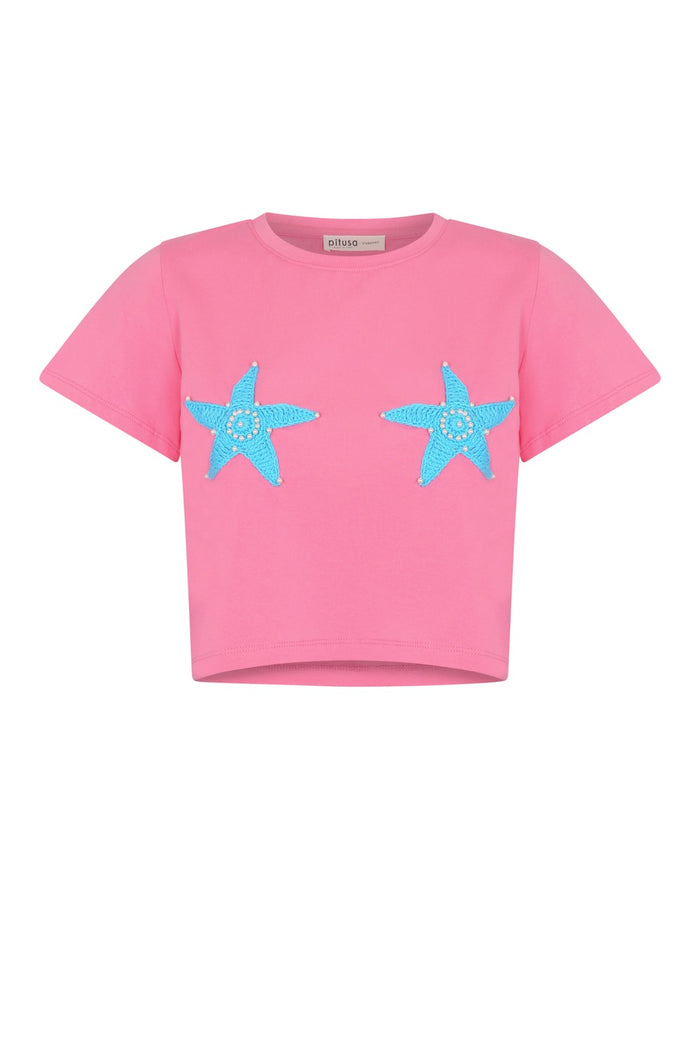 Crochet Motif T-Shirt