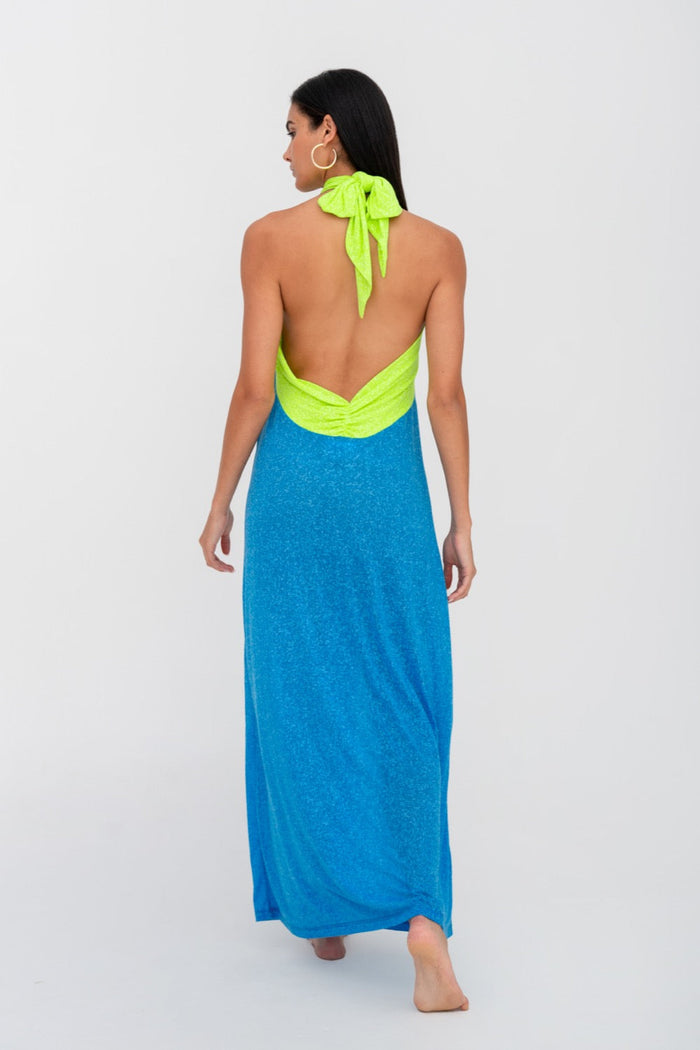 Crossover Halter Dress