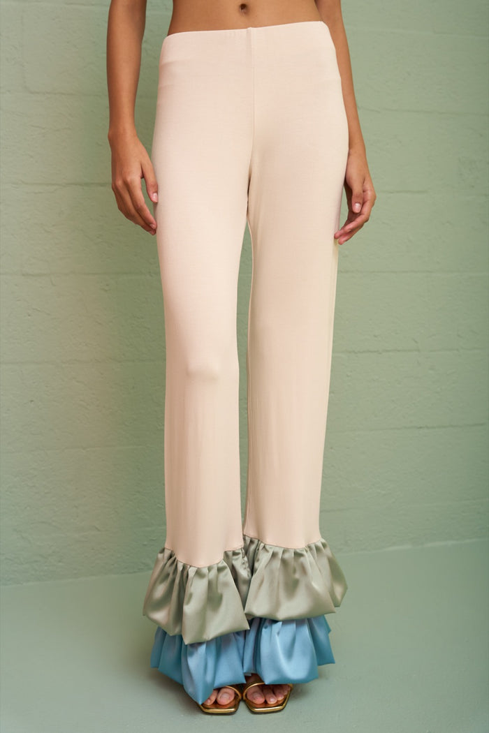 Delphi Satin Peplum Pant