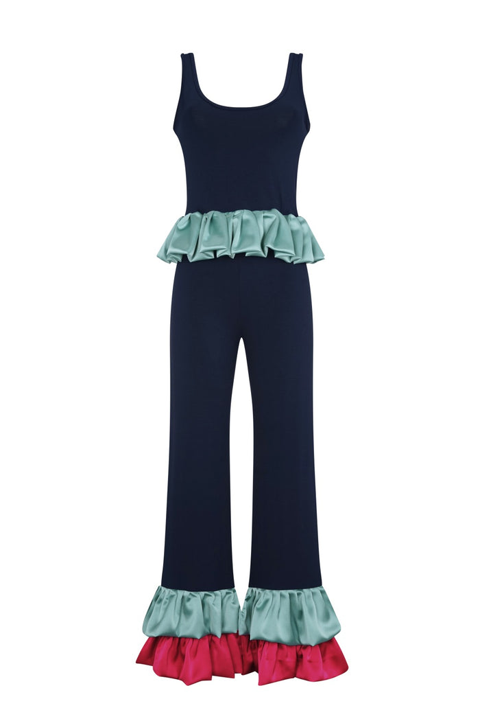 Delphi Satin Peplum Pant