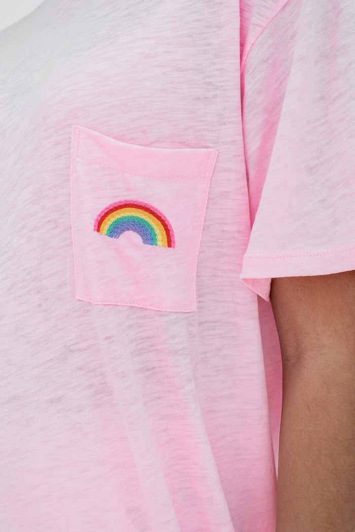 Embroidered Rainbow T-Shirt
