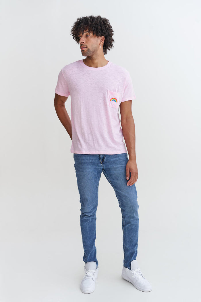 Embroidered Rainbow T-Shirt