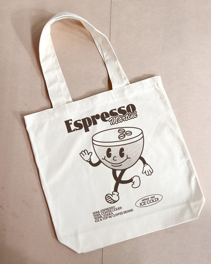 Espresso Martini Tote Bag Australia Online #colour_natural