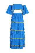 Evil Eye Strapless Top & Maxi Skirt Set