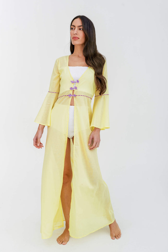 Frog Closure Kimono