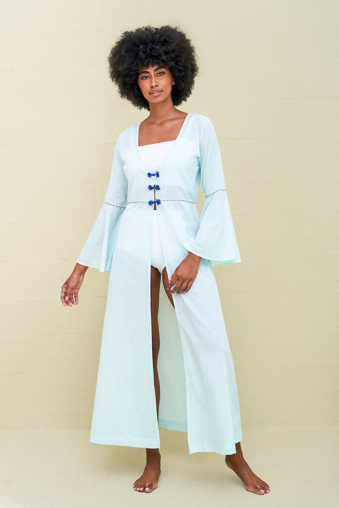 Frog Closure Kimono