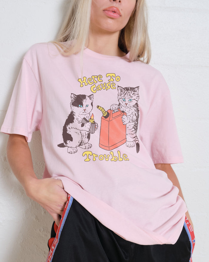 Here to Cause Trouble T-Shirt Australia Online
