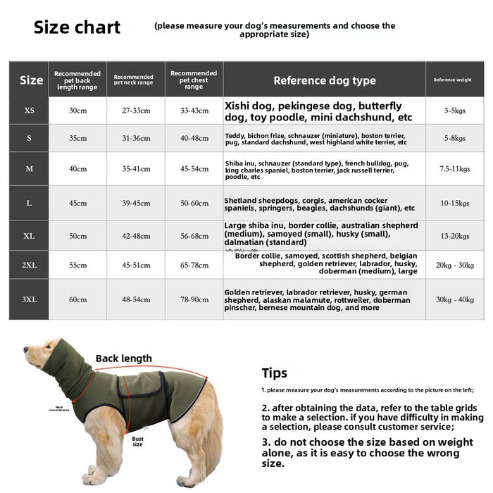 Hooded Dog Anxiety Calming Vest for Thunderstorms