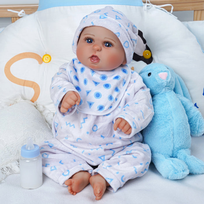 [It's a Boy!] for 12 inch Reborn Baby Clothing Essentials-8pcs Gift Set Accessories