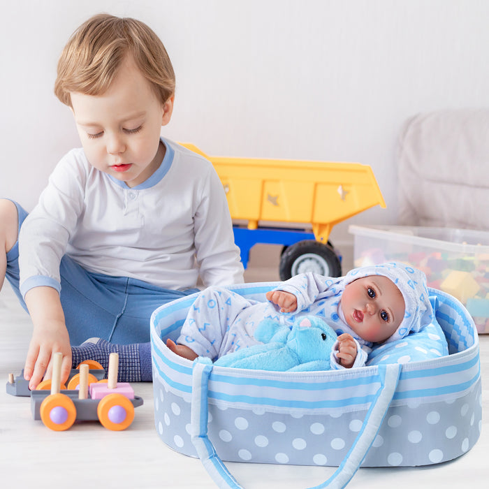 [It's a Boy!] for 12 inch Reborn Baby Clothing Essentials-8pcs Gift Set Accessories